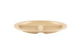 GET CP-533-T SuperMel Melamine 3-Compartment Plate 10" - Tan - 12/Case