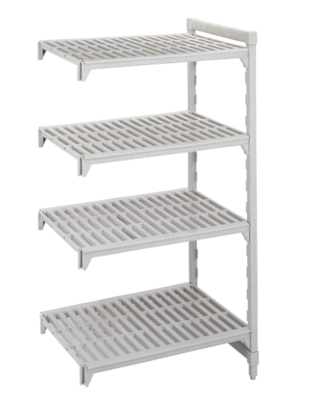 Cambro CPA183072V4480 Camshelving Premium Vented Add-On Shelving Unit - 4 Shelves, 30"L x 18"W x 72"H