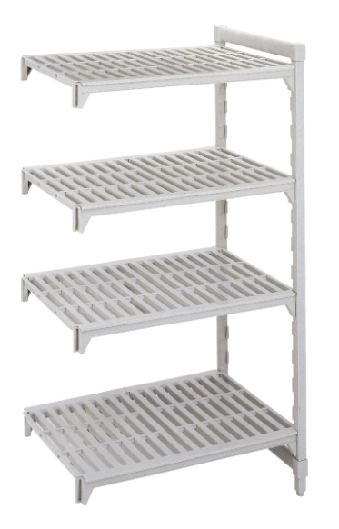 Cambro CPA185472V4480 Camshelving Premium Vented Add-On Shelving Unit - 4 Shelves, 54"L x 18"W x 72"H