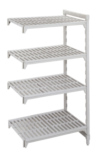 Cambro CPA243684V4PKG Camshelving Premium Vented Add-On Shelving Unit - 4 Shelves, 36"L x 24"W x 84"H
