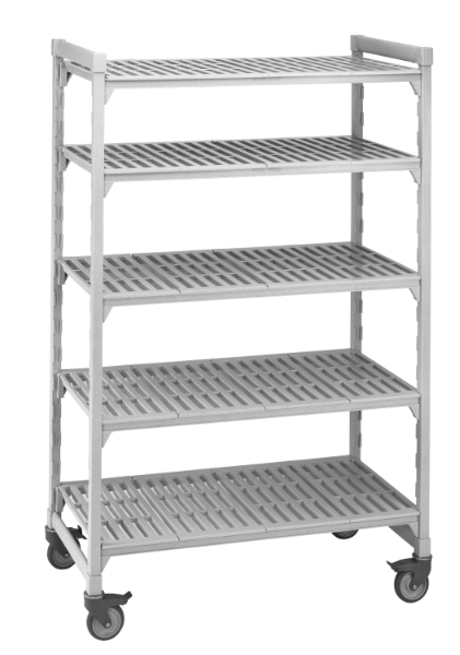 Cambro CPMU244875V5480 Camshelving Premium Vented Shelving Unit - 5 Shelves, 48"L x 24"W x 75"H