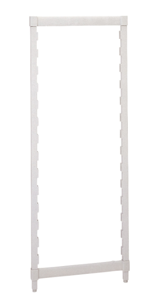 Cambro CPPK2472480 Camshelving® Post Kit for Stationary Unit - 24" x 72", Speckled Gray
