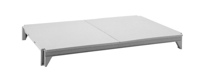 Cambro CPSK2424S1480 Camshelving® Premium Polymer Solid Shelf Plate Kit - 24" x 24", Speckled Gray