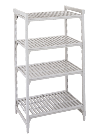 Cambro CPU185472V4480 Camshelving Premium Vented Shelving Unit - 4 Shelves, 54"L x 18"W x 72"H