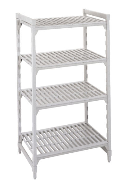 Cambro CPU187264V4PKG Camshelving Premium Vented Shelving Unit - 4 Shelves, 72"L x 18"W x 64"H