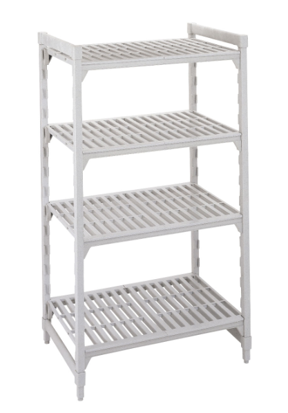 Cambro CPU187272V4PKG Camshelving Premium Vented Shelving Unit - 4 Shelves, 72"L x 18"W x 72"H