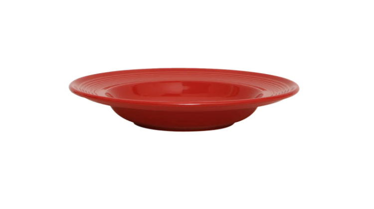 Tuxton CQD-120 24 1/2 oz Concentrix®© Pasta Bowl - Ceramic, Cayenne - 6ea/Case