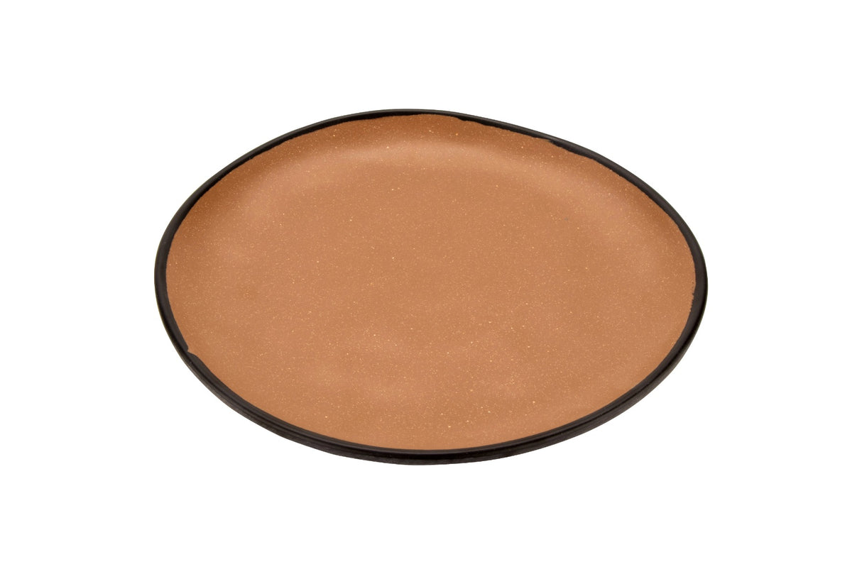 GET CS-100-TP Melamine Plate Round 10-1/2", Speckled Taupe