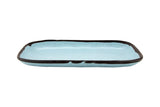 GET CS-1170-GBL Melamine Plate Rectangular 12", Gray Blue