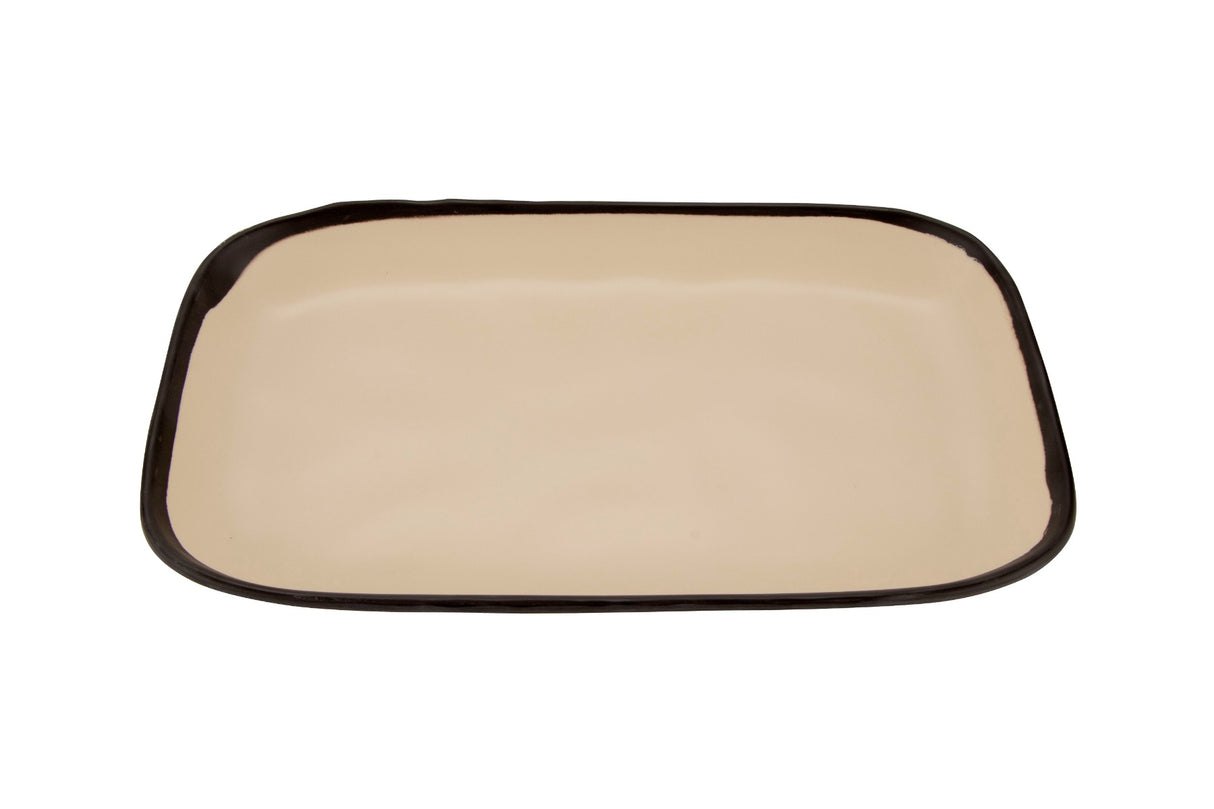 GET CS-1170-MA Melamine Plate Rectangular 12", Manila