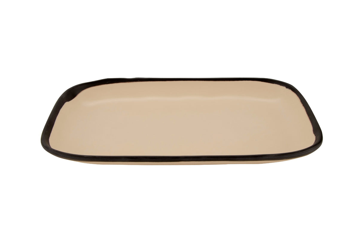 GET CS-1170-MA Melamine Plate Rectangular 12", Manila