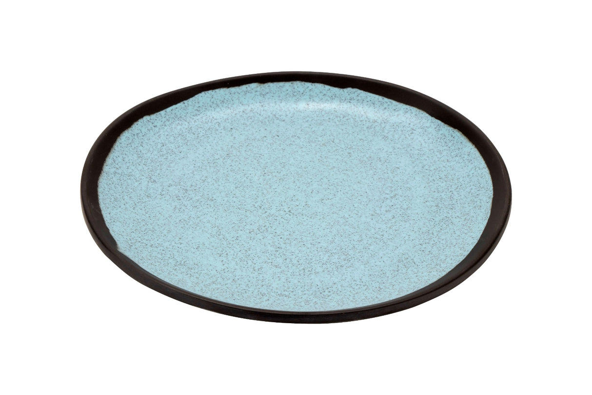 GET CS-70-GBL Melamine Plate Round 7", Grayish Blue