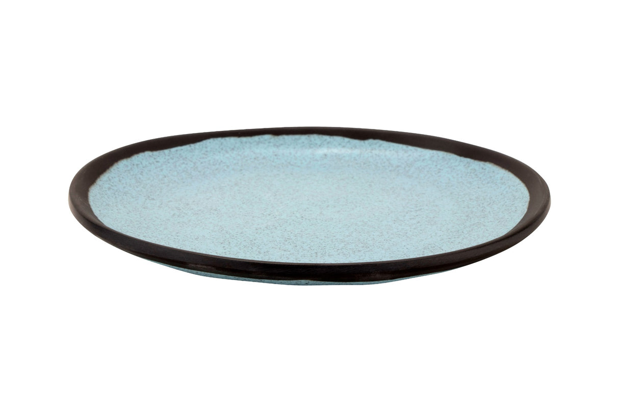 GET CS-70-GBL Melamine Plate Round 7", Grayish Blue