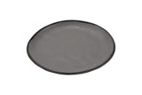 GET CS-90-GR Melamine Plate Round 9", Speckled Gray