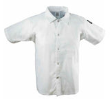 Chef Revival CS006WH-XL Unisex Poly/Cotton Short Sleeve Cook Shirt with Front Snaps and Chest Pocket - White - Size X-Large