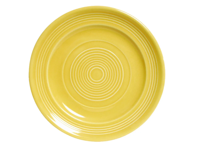Tuxton CSA-062 6 1/4" Round Concentrix®© Plate - Ceramic, Saffron - 2ea/Case