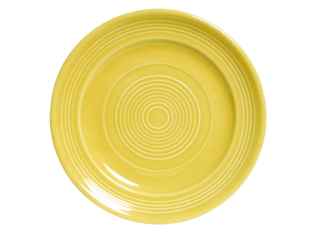 Tuxton CSA-090 9" Round Concentrix Plate - Ceramic, Saffron