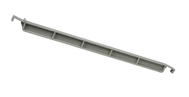 Cambro CSDBS480 Camshelving® Straight Divider Bar, Speckled Gray - 4ea/Case