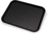 Carlisle CT101403 Cafe Polypropylene Fast Food Cafeteria Tray 11" x 14" - Black - 24/Case