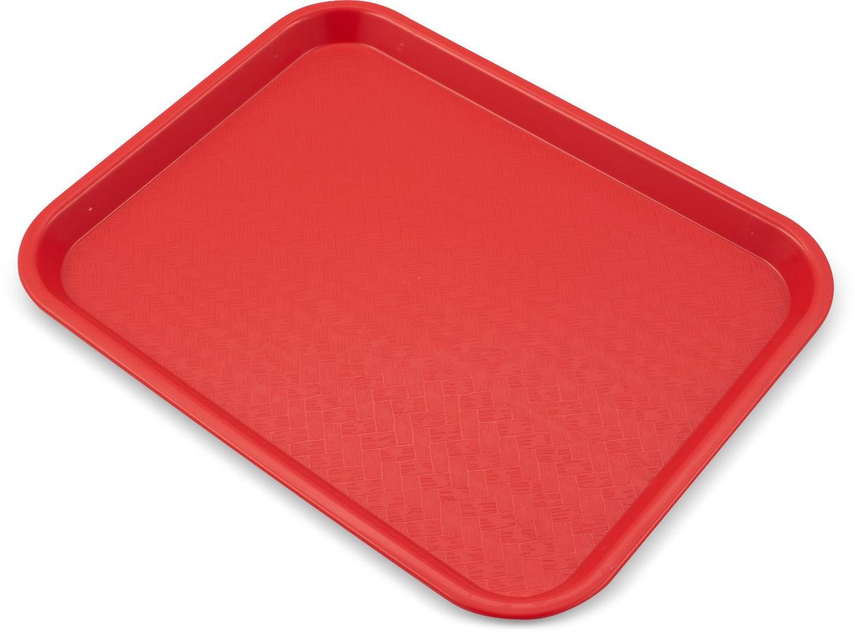 Carlisle CT101405 Cafeteria Tray 11X14 Red Polypropylene, 24ea/cs