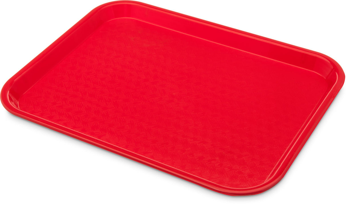 Carlisle CT101405 Cafeteria Tray 11X14 Red Polypropylene, 24ea/cs