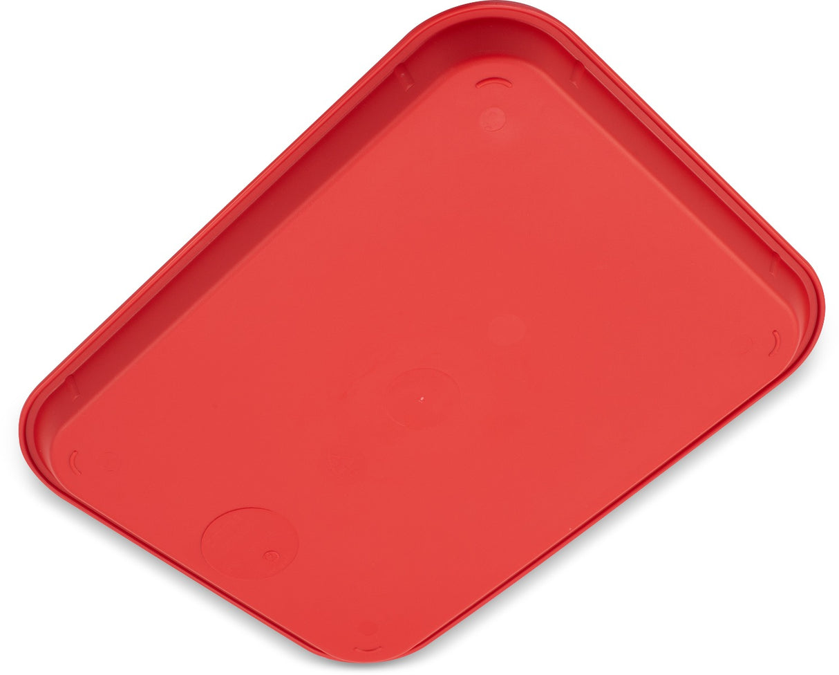 Carlisle CT101405 Cafeteria Tray 11X14 Red Polypropylene, 24ea/cs