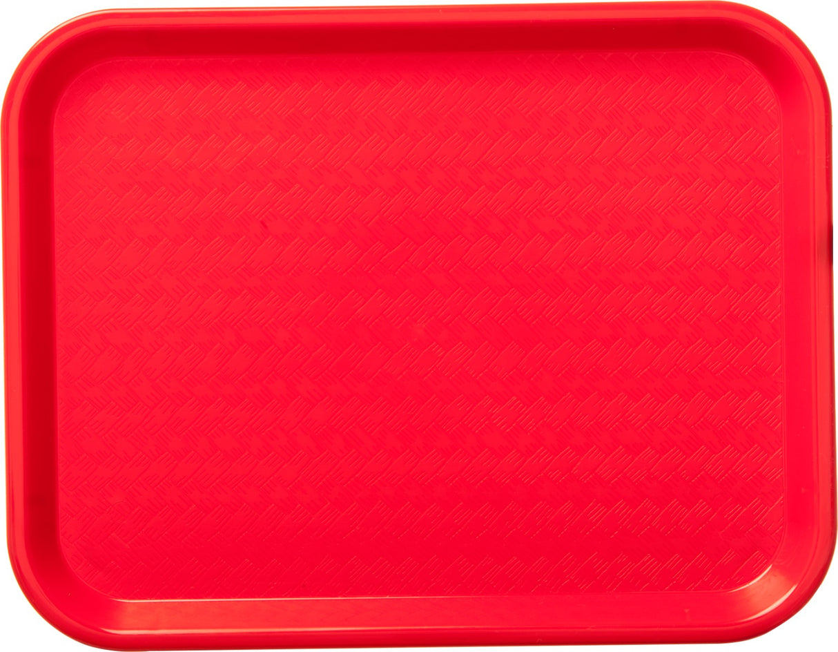 Carlisle CT101405 Cafeteria Tray 11X14 Red Polypropylene, 24ea/cs