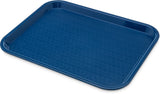 Carlisle CT101414 Cafe Polypropylene Fast Food Cafeteria Tray 11" x 14" - Blue - 24/Case