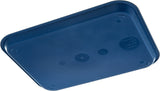 Carlisle CT101414 Cafe Polypropylene Fast Food Cafeteria Tray 11" x 14" - Blue - 24/Case