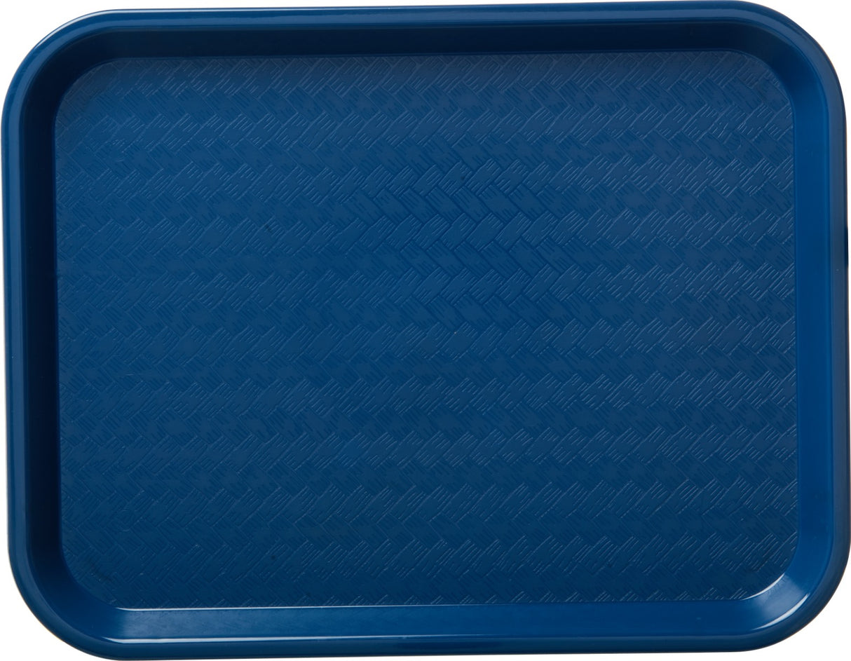 Carlisle CT101414 Cafe Polypropylene Fast Food Cafeteria Tray 11" x 14" - Blue - 24/Case