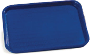 Carlisle CT101414 Cafe Polypropylene Fast Food Cafeteria Tray 11" x 14" - Blue - 24/Case