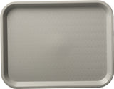 Carlisle CT101423 Cafe Polypropylene Fast Food Cafeteria Tray 11" x 14" - Gray - 24/Case