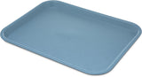 Carlisle CT101459 Cafe Polypropylene Fast Food Cafeteria Tray 11" x 14" - Slate Blue - 24/Case