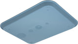 Carlisle CT101459 Cafe Polypropylene Fast Food Cafeteria Tray 11" x 14" - Slate Blue - 24/Case