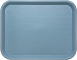 Carlisle CT101459 Cafe Polypropylene Fast Food Cafeteria Tray 11" x 14" - Slate Blue - 24/Case