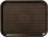 Carlisle CT101469 Cafe Polypropylene Fast Food Cafeteria Tray 10" x 14" - Chocolate - 24/Case