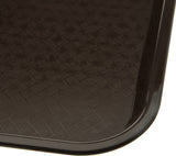 Carlisle CT101469 Cafe Polypropylene Fast Food Cafeteria Tray 10" x 14" - Chocolate - 24/Case