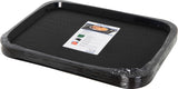 Carlisle CT1216-8103 Cafe Polypropylene Fast Food Cafeteria Tray 12" x 16" - Black - (4) 6/Pack