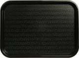 Carlisle CT121603 Cafe Polypropylene Fast Food Cafeteria Tray 12" x 16" - Black - 24/Case