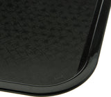 Carlisle CT121603 Cafe Polypropylene Fast Food Cafeteria Tray 12" x 16" - Black - 24/Case