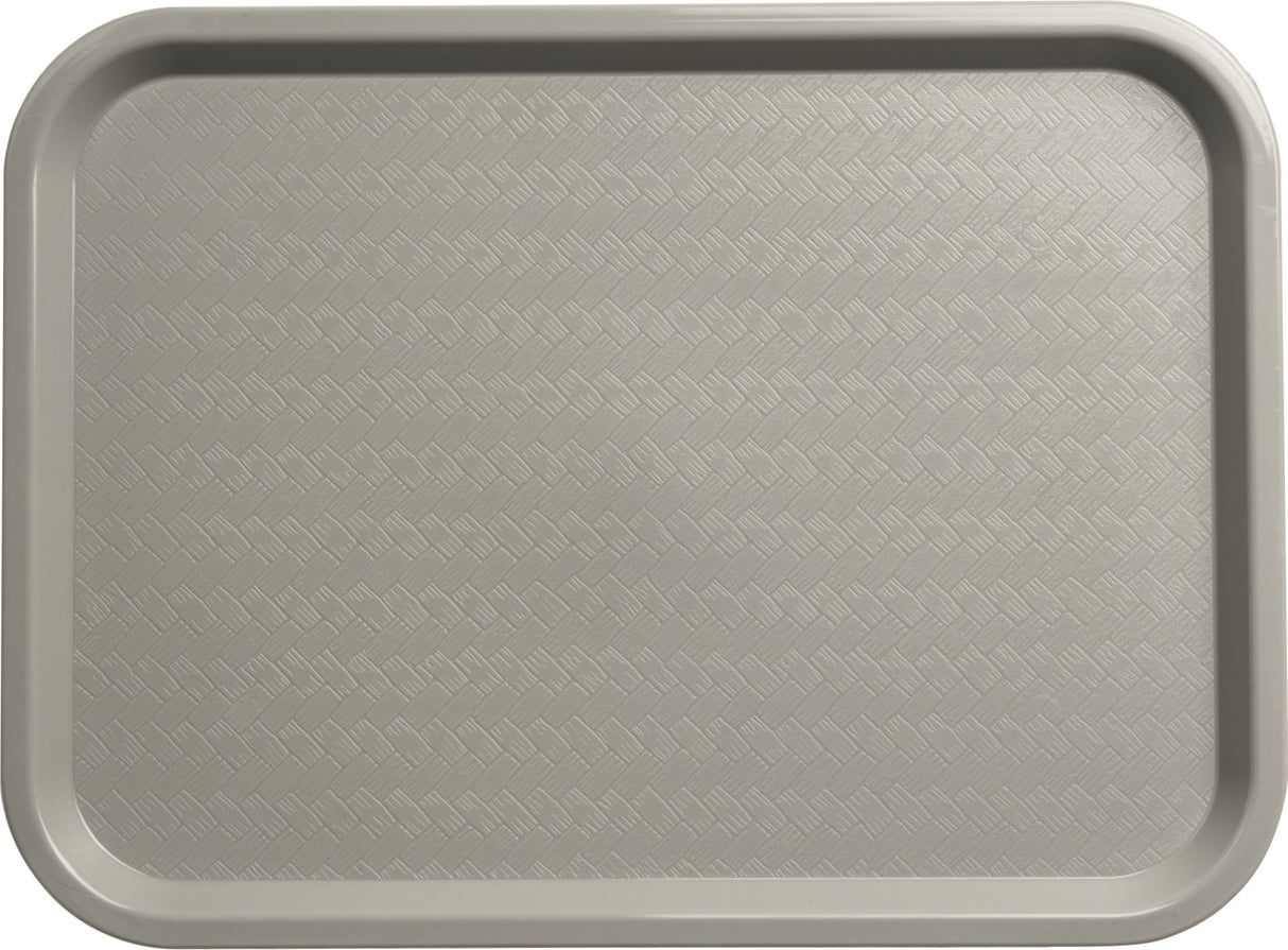 Carlisle CT121623 Cafe Polypropylene Fast Food Cafeteria Tray 12" x 16" - Gray - 24/Case