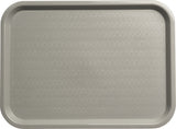 Carlisle CT121623 Cafe Polypropylene Fast Food Cafeteria Tray 12" x 16" - Gray - 24/Case