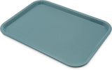 Carlisle CT121659 Cafe Polypropylene Fast Food Cafeteria Tray 12" x 16" - Slate Blue - 24/Case