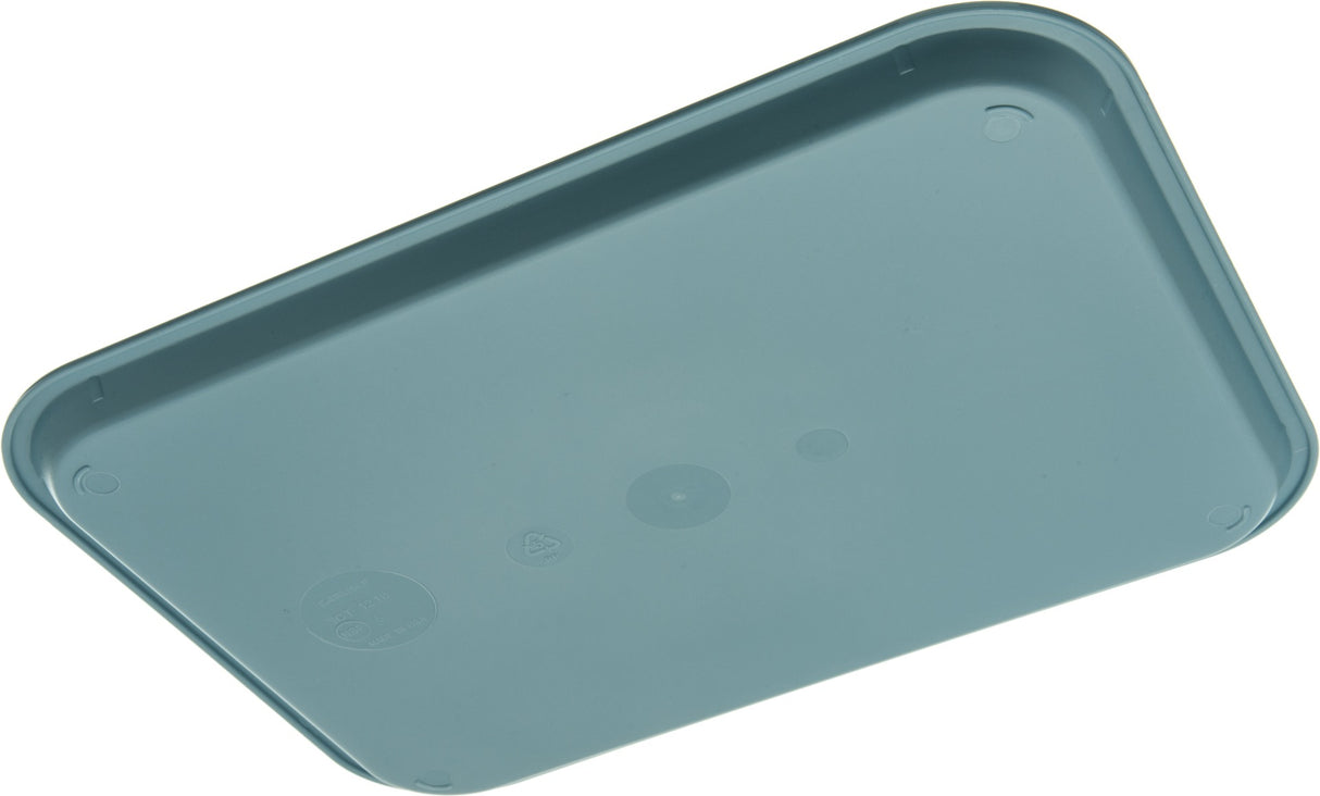 Carlisle CT121659 Cafe Polypropylene Fast Food Cafeteria Tray 12" x 16" - Slate Blue - 24/Case