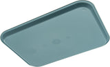 Carlisle CT121659 Cafe Polypropylene Fast Food Cafeteria Tray 12" x 16" - Slate Blue - 24/Case