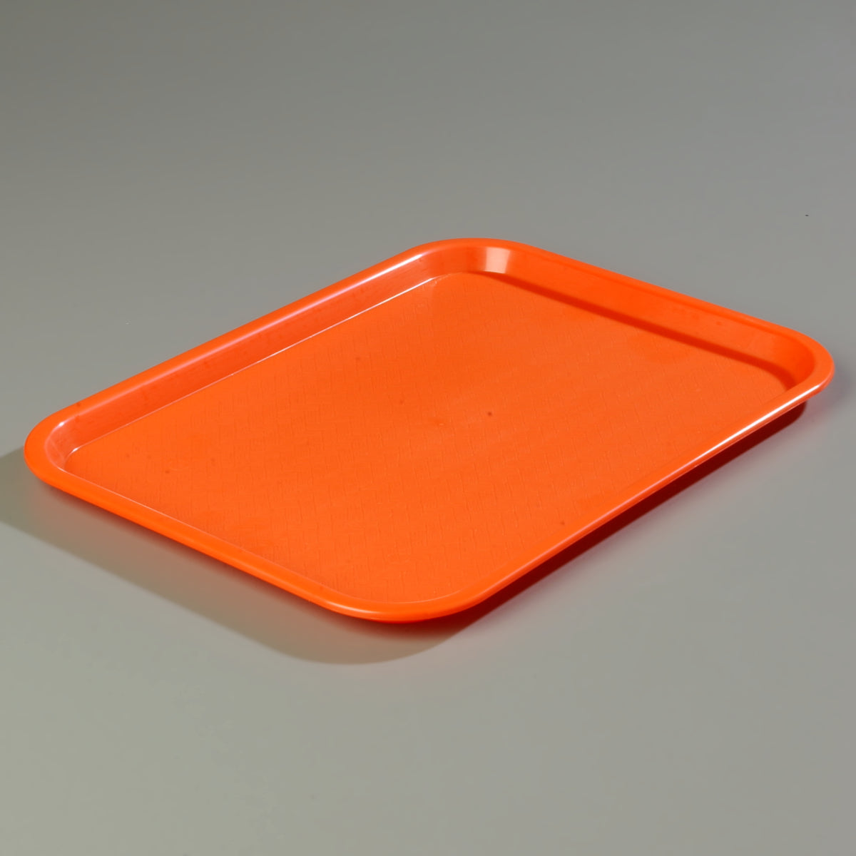 Carlisle CT101424 Cafe Polypropylene Fast Food Cafeteria Tray 11" x 14" - Orange - 24/Case