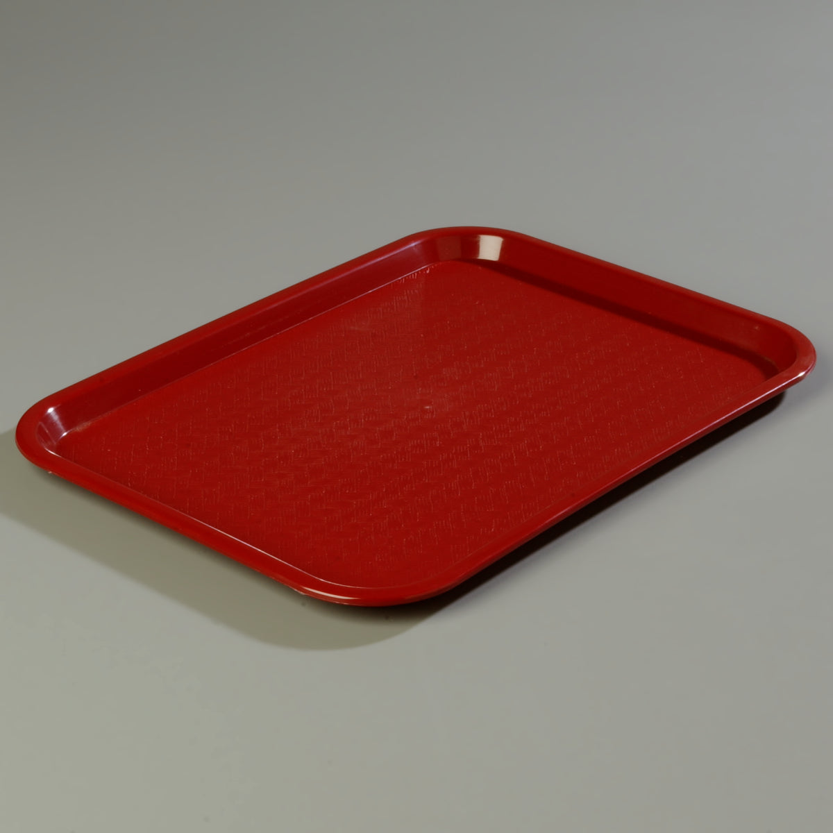 Carlisle CT121661 Cafe Polypropylene Fast Food Cafeteria Tray 12" x 16" - Burgundy - 24/Case