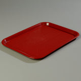 Carlisle CT121661 Cafe Polypropylene Fast Food Cafeteria Tray 12" x 16" - Burgundy - 24/Case