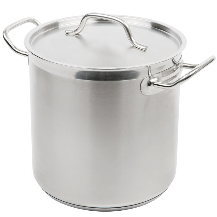 Vollrath 3503 Optio Stainless Steel Stock Pot with Cover- 11 Qt