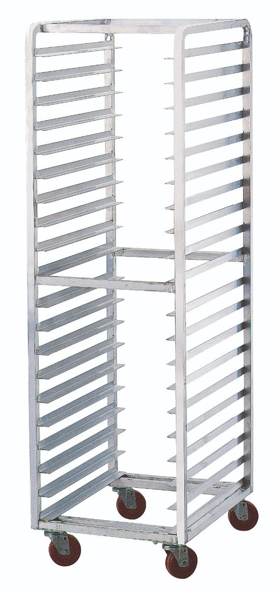 Advance Tabco PR20-3W-X Special Value Aluminum Full-Height End Loading Mobile Bun / Sheet Pan Rack - 20 pan/capacity - Assembled
